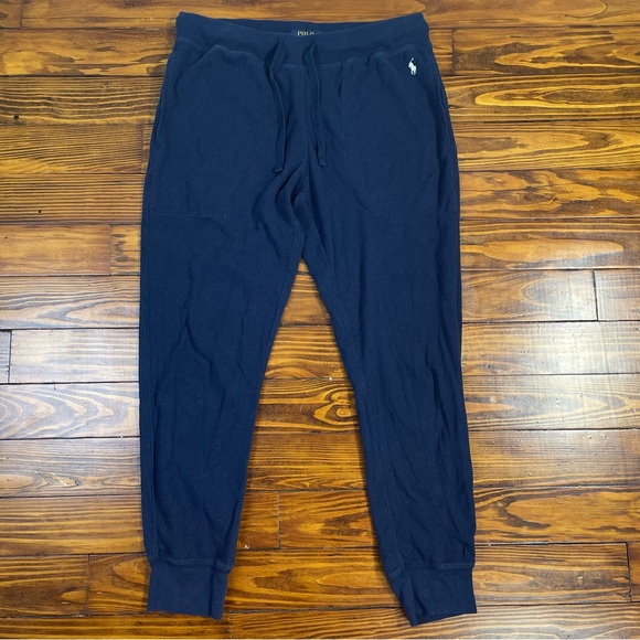 Polo Ralph Lauren Navy Blue Sweatpant Joggers Large - Picture 1 of 8